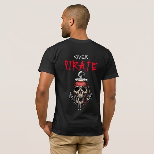 Pirate Skull River T-Shirt (Achterkant volledig)