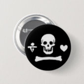 Pirate Skull Ronde Button 5,7 Cm (Voorkant /achterkant)