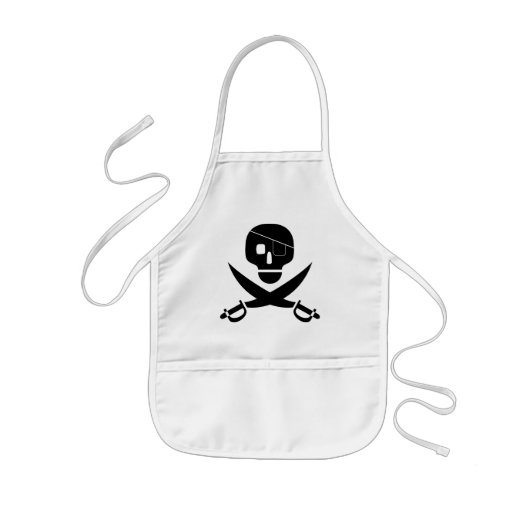 Pirate Skull Schort voor kinderen (Voorkant)