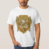 Pirate Skull Shield  t-shirt (Voorkant)