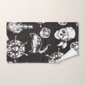 Pirate Skull Ship Wheel Handdoek (Handdoek)