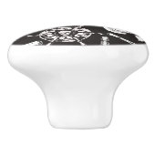 Pirate Skull Ship Wheel Keramische Knop (Zijkant)