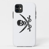 Pirate skull-silhouet - Kies achtergrondkleur Case-Mate iPhone Case (Achterkant)