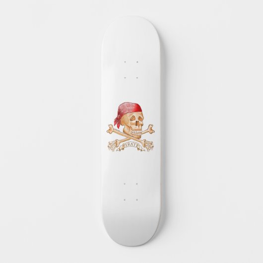 Pirate Skull Skateboard (Voorkant)