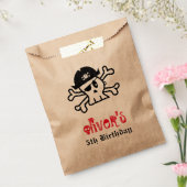 Pirate Skull Skeleton Boy Birthday Party Favor Bag Bedankzakje (Gezegeld)