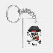 Pirate Skull Sleutelhanger (Voorkant Links)