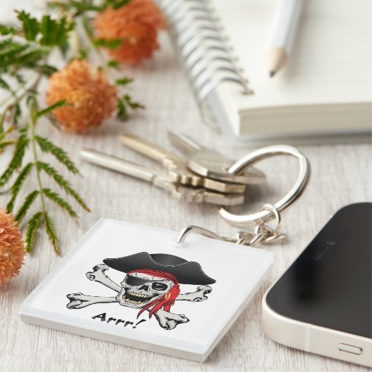 Pirate Skull Sleutelhanger (Voorkant Rechts)