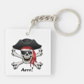 Pirate Skull Sleutelhanger (Achterkant)