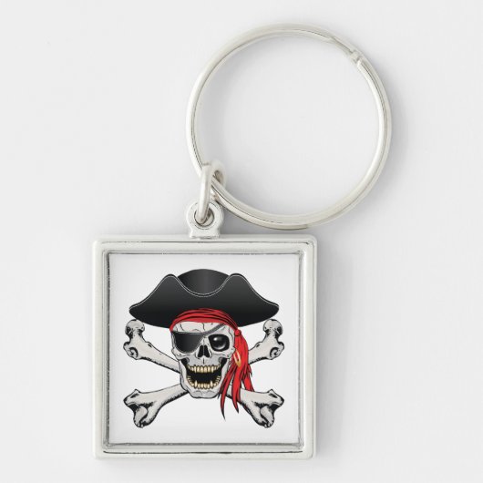 Pirate Skull Sleutelhanger (Voorkant)