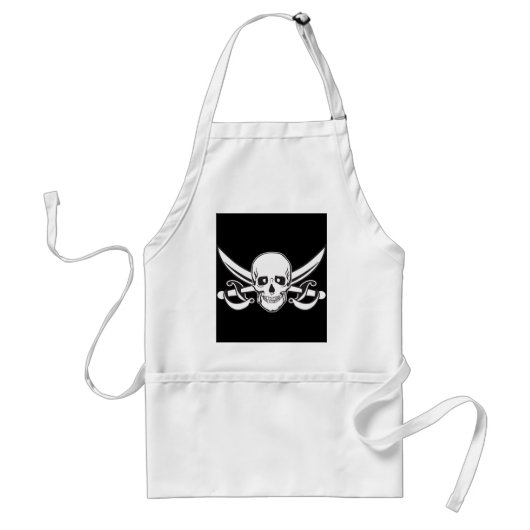 Pirate Skull Standaard Schort (Voorkant)