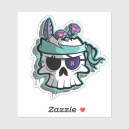 Pirate Skull Sticker