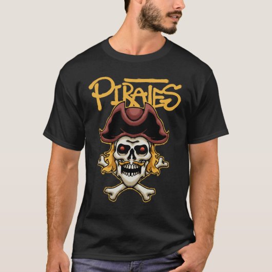 pirate skull streetwear t-shirt (Voorkant)