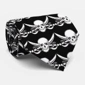 Pirate Skull Stropdas (Opgerold)