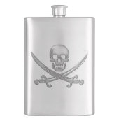 Pirate Skull & Sword Crossbones Flacon (Voorkant)