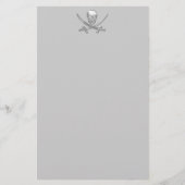 Pirate Skull & Sword Crossbones (TLAPD) Briefpapier (Voorkant)