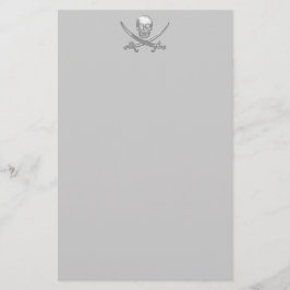 Pirate Skull & Sword Crossbones (TLAPD) Briefpapier