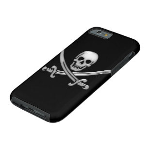 Pirate Skull & Sword Crossbones (TLAPD) Tough iPhone 6 Hoesje