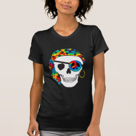 Pirate Skull Tie Dye Dark T-shirt