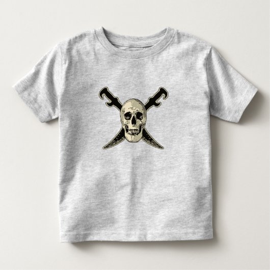 Pirate (Skull) - Toddler Fine Jersey T-Shirt (Voorkant)