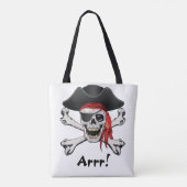Pirate Skull Tote Bag (Achterkant)