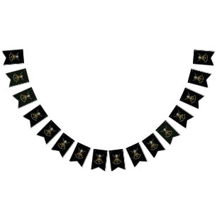 Pirate Skull Treasure Vlaggetjes