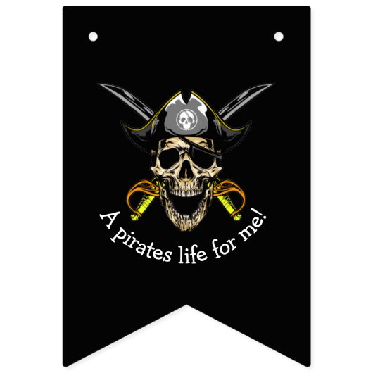 Pirate Skull Treasure Vlaggetjes (Eerste vlag)