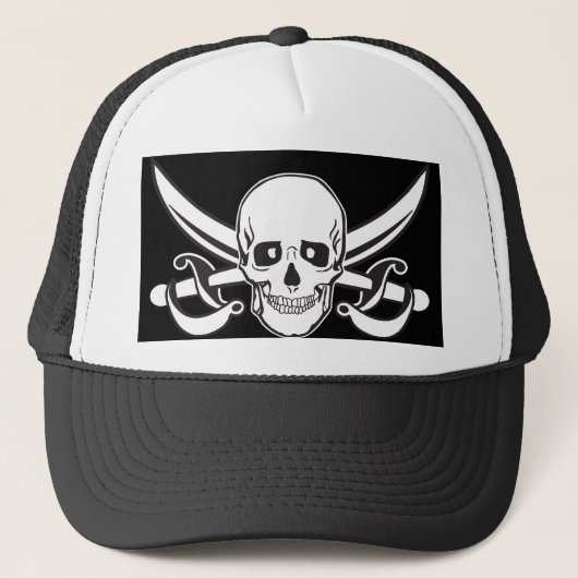 Pirate Skull Trucker Pet (Voorkant)