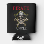 PIRATE SKULL UNCLE BOTTEN KOELBOX BLIKJESKOELER (Voorkant)