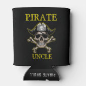 PIRATE SKULL UNCLE GOLD BLIKJESKOELER (Achterkant)