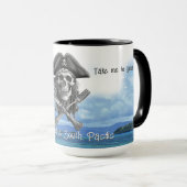 Pirate Skull voor South Pacific Cruise Lido Mok (Voorkant rechts)
