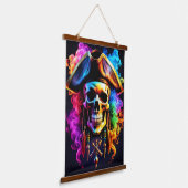 Pirate Skull Wall Tapestry Hangend Wandkleed (Gebogen)