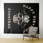 Pirate Skull Wandkleed (In Situ (horizontaal))