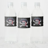 Pirate Skull Waterfles Etiket (Flessen)