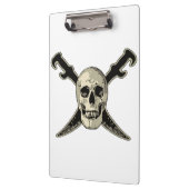 Pirate (Skull) - White Clipboard Klembord (Links)
