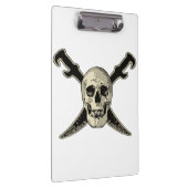 Pirate (Skull) - White Clipboard Klembord (Rechts)