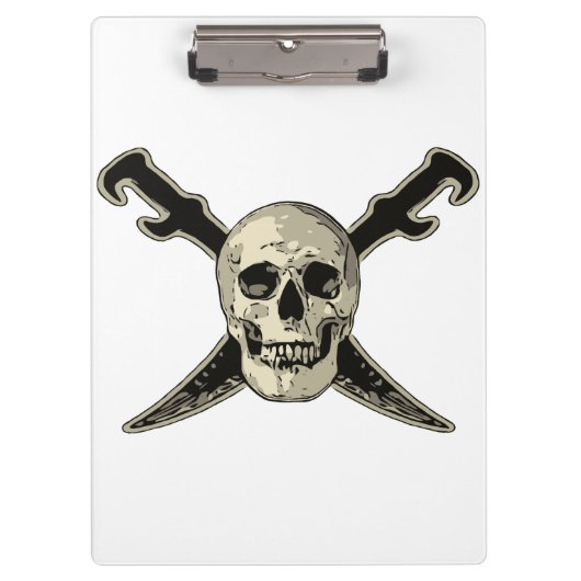 Pirate (Skull) - White Clipboard Klembord (Voorkant)