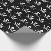 Pirate Skull Wrapping Paper Cadeaupapier (Hoek)