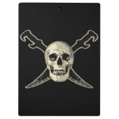 Pirate (Skull) - Zwart klembord (Achterkant)