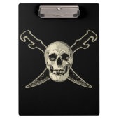 Pirate (Skull) - Zwart klembord (Voorkant)