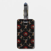 Pirate Skulls Bagagelabel (Achterkant verticaal)