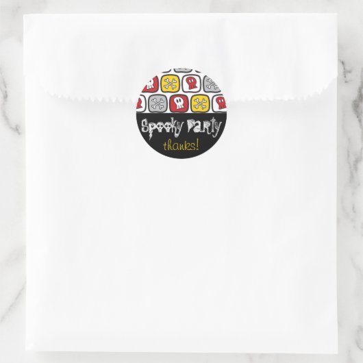 Pirate Skulls & Botten Boy's Birthday Party Ronde Sticker (Tas)