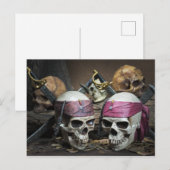 Pirate Skulls briefkaart (Voorkant / Achterkant)