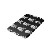 Pirate Skulls Crossbones Naadloos Patroon Badmat (Gekanteld)
