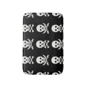 Pirate Skulls Crossbones Naadloos Patroon Badmat (Voorkant Verticaal)