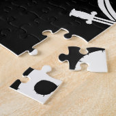 Pirate Skulls Crossbones Naadloos Patroon Legpuzzel (Zijkant)