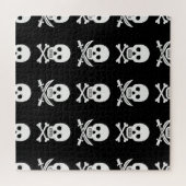 Pirate Skulls Crossbones Naadloos Patroon Legpuzzel (Horizontaal)