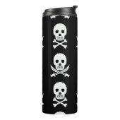 Pirate Skulls Crossbones Naadloos Patroon Thermosbeker (Gedraaid links)