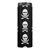 Pirate Skulls Crossbones Naadloos Patroon Thermosbeker (Achterkant)