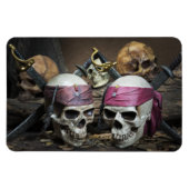 Pirate Skulls-fotomagneet Magneet (Horizontaal)