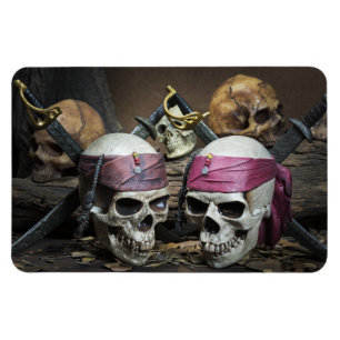 Pirate Skulls-fotomagneet Magneet